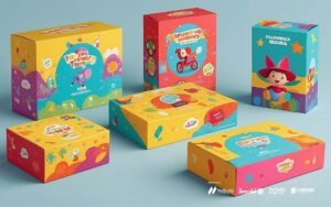 proses cetak box kemasan custom di mesin printing modern
