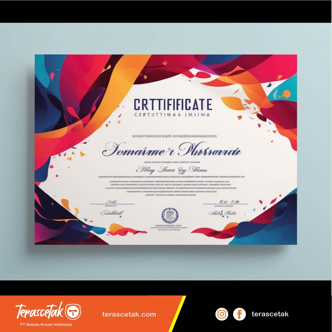 Sertifikat Brosur & Undangan TerasCetak