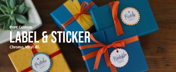 Stiker & Label Custom custom printing dari TerasCetak