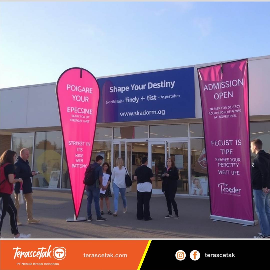Spanduk Flexi Banner & Spanduk TerasCetak