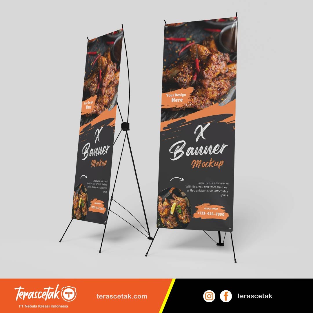X Banner Banner & Spanduk TerasCetak