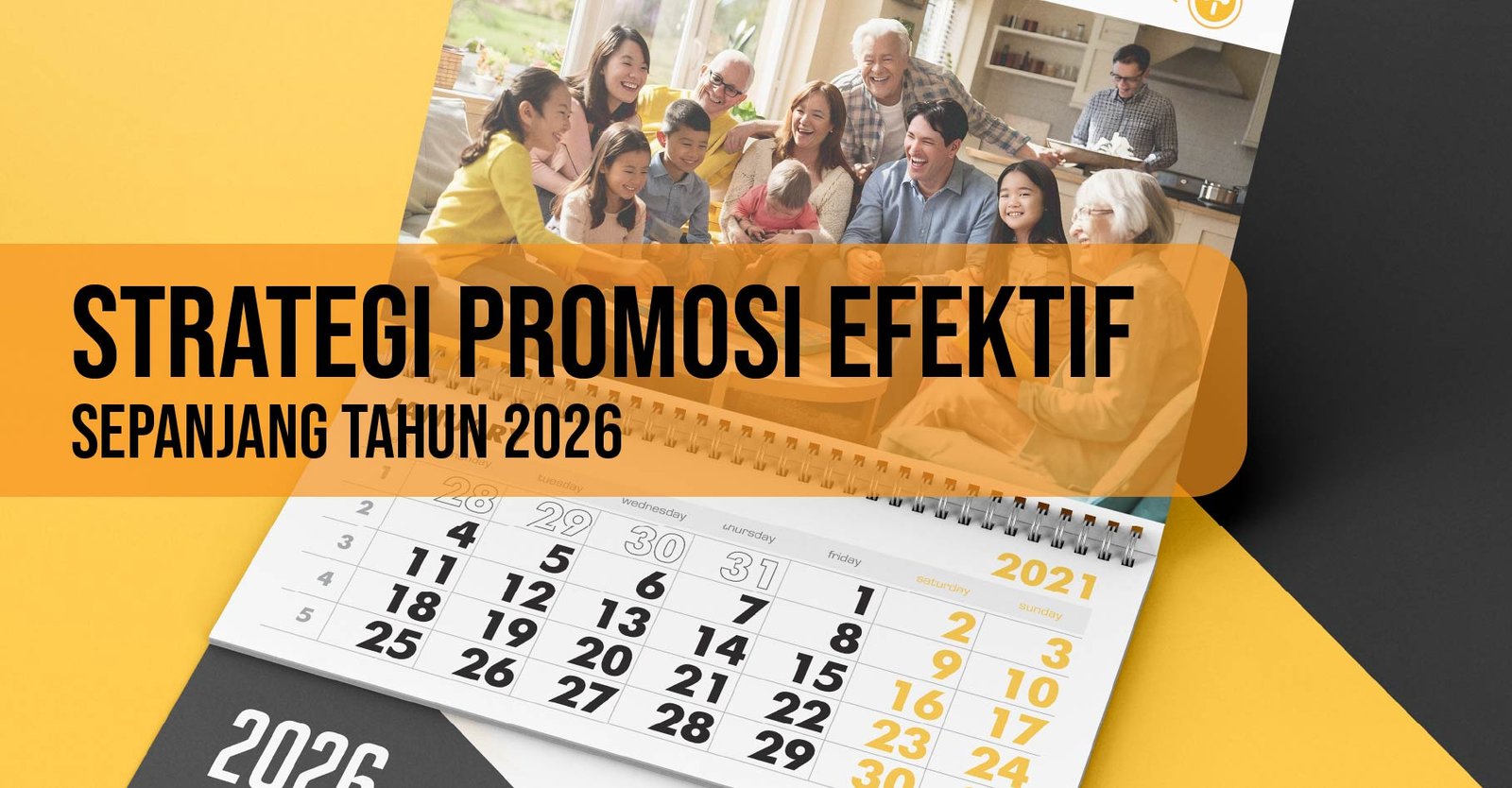 Kalender 2026 Custom Promosi – Cetak Kalender Perusahaan Full Color