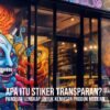 stiker transparan kemasan