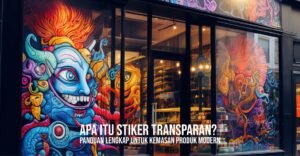 stiker transparan kemasan