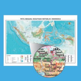 Cetak Peta Indonesia Lengkap Jumbo Detail HD Printing